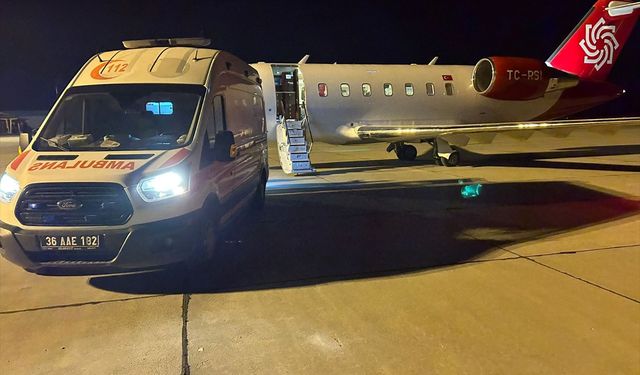 Solunum sıkıntısı çeken bebek ambulans uçakla Ankara'ya sevk edildi