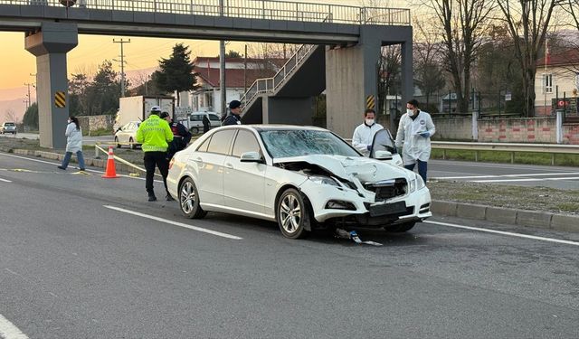 Otomobilin çarptığı yaya öldü