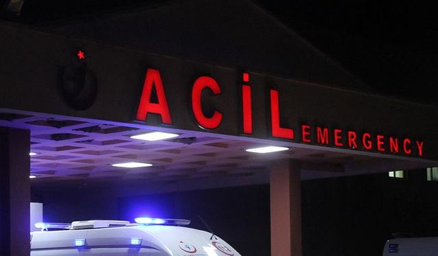 Yoldan çıkan otomobil ağaca çarptı!