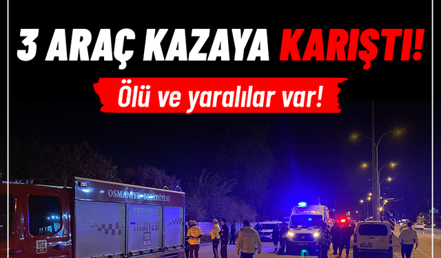 3 araç kazaya karıştı: Ölü ve yaralılar var!