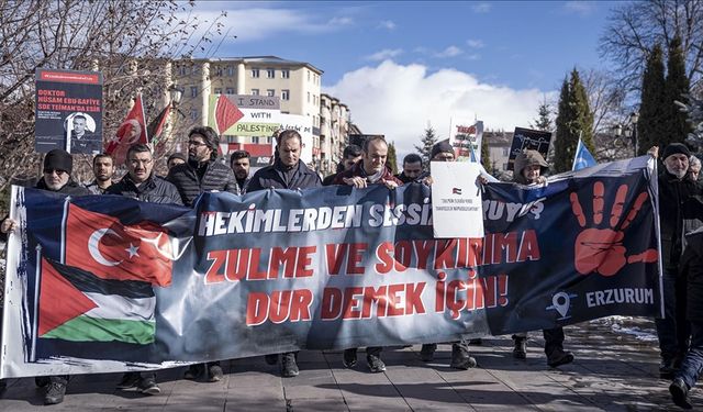 Sağlık çalışanları tam tamına 109 haftadır Gazze için yürüyor!
