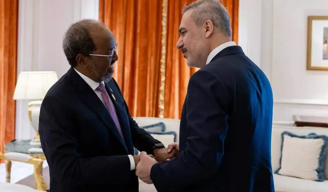 Bakan Fidan, Somali Cumhurbaşkanı Mahmud ile görüştü