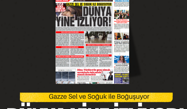 Gazze Sel ve Soğuk ile Boğuşuyor  Dünya Yine İzliyor!