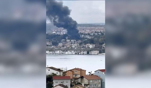 İstanbul'da iş yeri yangını