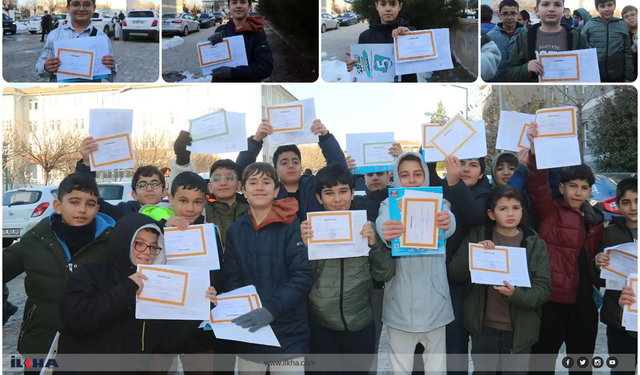 İmam Hatipli öğrenciler: Aldığımız takdir belgesinin asıl sahibi Gazzeli kardeşlerimizdir