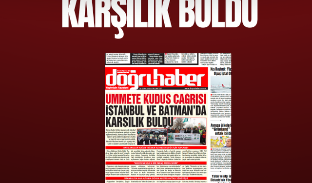 Ümmete Kudüs Çağrısı İstanbul ve Batman’da Karşılık Buldu