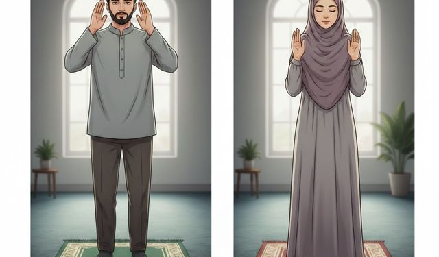 Hanefi ve Şafiilere göre öğle namazı nasıl kılınır? Görsele dayalı ayrıntılı anlatım