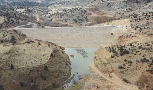 Selçuklu Tepekent Barajı’nda su tutuldu