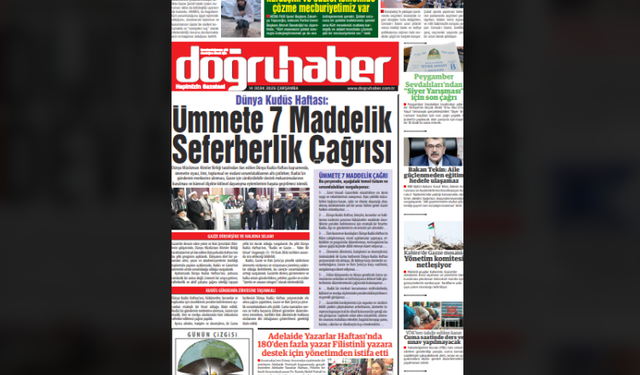 Dünya Kudüs Haftası: Ümmete 7 Maddelik Seferberlik Çağrısı