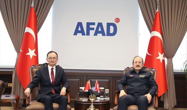 AFAD Başkanı Pehlivan, Çin'in Ankara Büyükelçisi ile görüştü