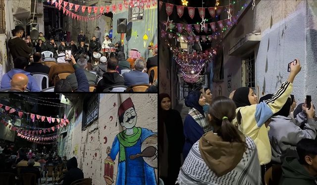 Gazze'de soykırımın ortasında ramazan gecesi programı düzenlendi!