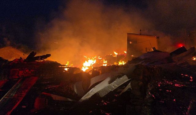 4 ev ve 8 samanlık yandı!