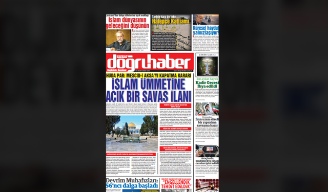 HÜDA PAR: Mescid-i Aksa’yı kapatma kararı İslam ümmetine açık bir savaş ilanıdır