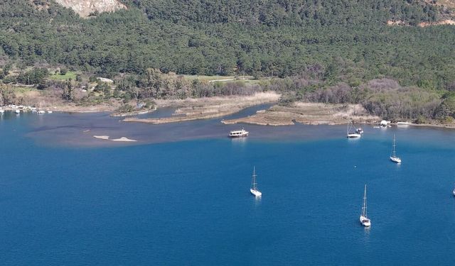 Marmaris'te korkutan çekilme