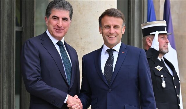 Barzani ile Macron görüştü!