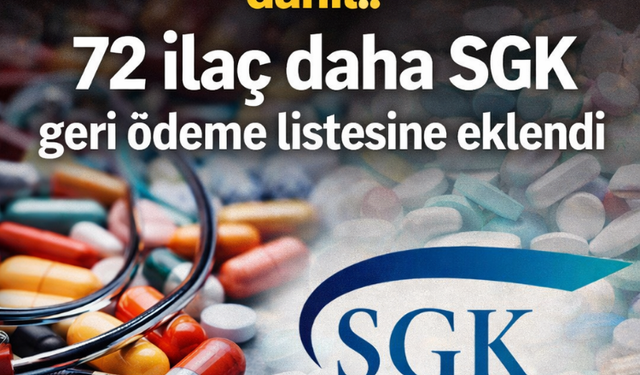 Kanser, diyabet, kolestrol dahil.. 72 ilaç daha SGK geri ödeme listesine eklendi