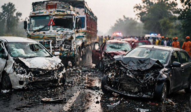 Katliam gibi kaza: 13 ölü 30 yaralı!
