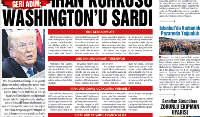 TRUMP’TAN YENİ GERİ ADIM: İRAN KORKUSU WASHINGTON’U SARDI