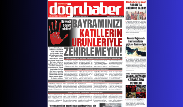 Boykota devam edelim! BAYRAMINIZI,  KATİLLERİN ÜRÜNLERİYLE ZEHİRLEMEYİN!
