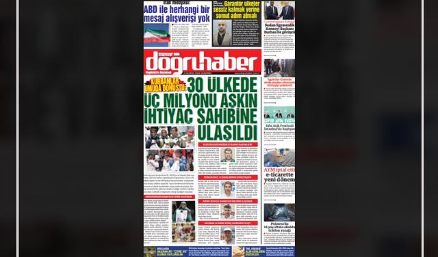 KURBANLAR UMUDA DÖNÜŞTÜ:  30 ÜLKEDE 3 MİLYONDAN FAZLA İHTİYAÇ SAHİBİNE ULAŞILDI