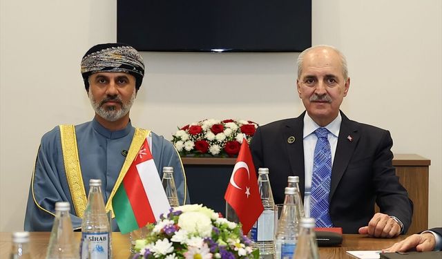 Kurtulmuş Umman Şura Meclisi Başkanı Al Maawali ile görüştü