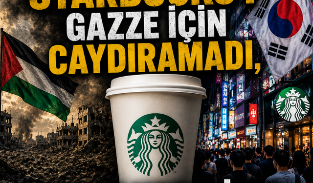 Müslümanlar  Starbucks'ı Gazze için caydıramadı, bakın Koreliler ne yaptırdı
