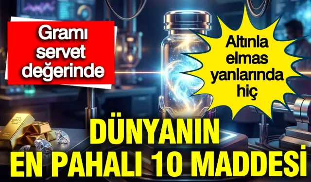Servet Değerindeki Elementler: İşte Dünyanın En Pahalı 10 Maddesi