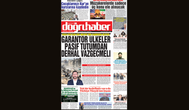 HÜDA PAR'DAN EBU UBEYDE'NİN ÇAĞRISINA DESTEK: Garantör ülkeler pasif tutumdan derhal vazgeçmeli
