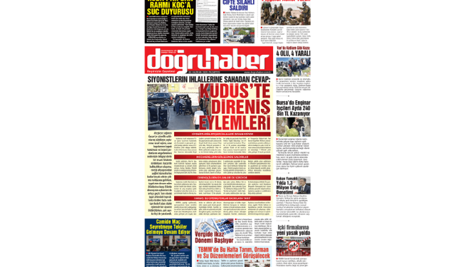 SİYONİSTLERİN İHLALLERİNE SAHADAN CEVAP:  KÜDÜS’TE DİRENİŞ EYLEMLERİ