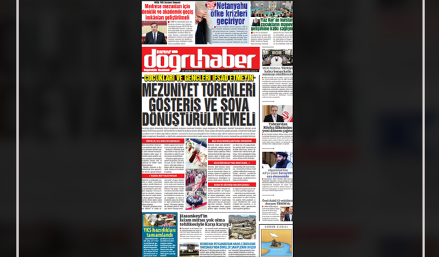 Çocukları ve gençleri ifsad etmeyin  MEZUNİYET TÖRENLERİ GÖSTERİŞ VE ŞOVA  DÖNÜŞTÜRÜLMEMELİ