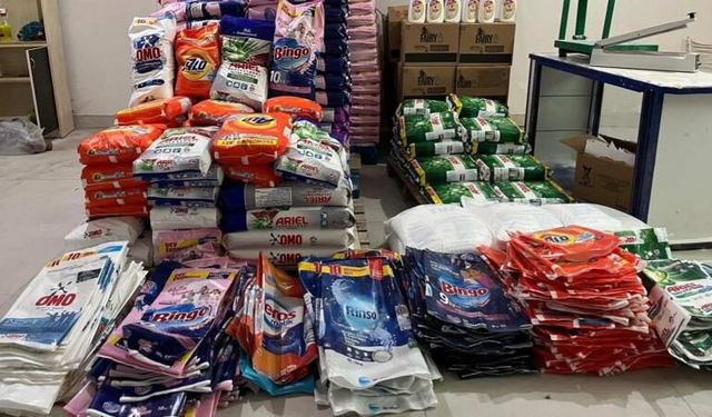 Ankara'da 3 ton sahte deterjan ele geçirildi