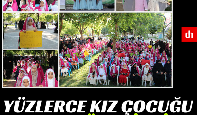 Batman'da Muhteşem Manzara: Yüzlerce Kız Çocuğu Tesettüre Girdi!