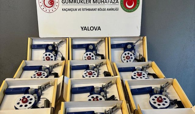 Kaçak elektronik etiketleme makinesi ele geçirildi!