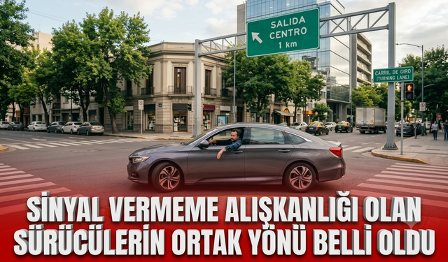 Sinyal vermeme alışkanlığı olan sürücülerin ortak yönü belli oldu