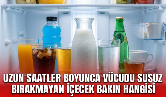 Uzun saatler boyunca vücudu susuz bırakmayan içecek bakın hangisi