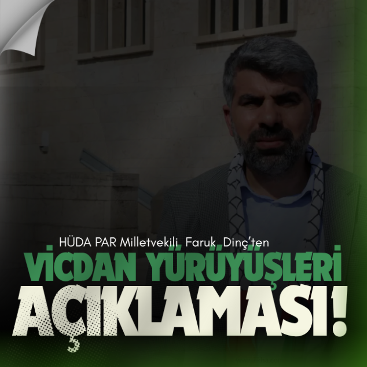 Dinç: Gazze için vicdan yürüyüşleri yeni bir dünya düzeninin temelidir!