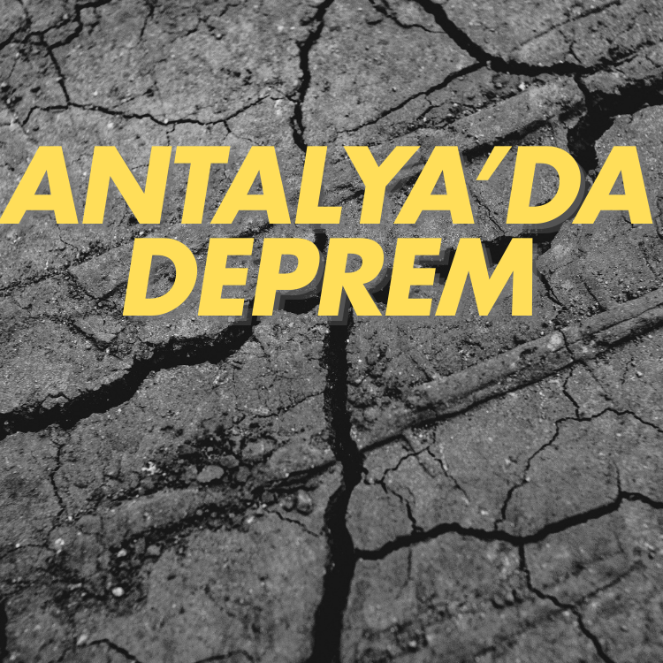 Antalya açıklarında korkutan deprem