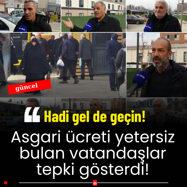 Asgari ücreti yetersiz bulan vatandaş tepki gösterdi!