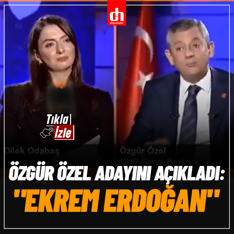 Özgür Özel adayını açıkladı: "Ekrem Erdoğan"