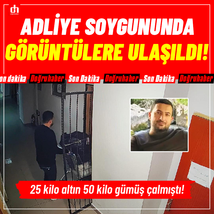 25 kilo altın 50 kilo gümüş çalmıştı! Görüntülerine ulaşıldı...