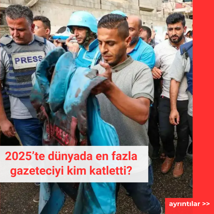 2025’te dünyada en fazla gazeteciyi işgal rejimi katletti