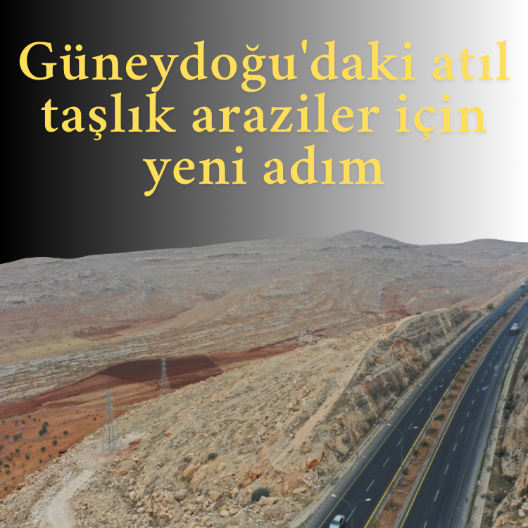 Güneydoğu'daki atıl taşlık araziler için yeni adım