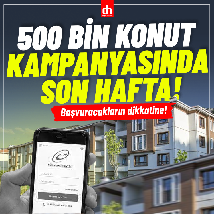 TOKİ sosyal konut başvurularında son hafta