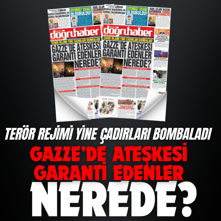 Terör Rejimi Yine Çadırları Bombaladı  Gazze’de Ateşkesi Garanti Edenler Nerede?