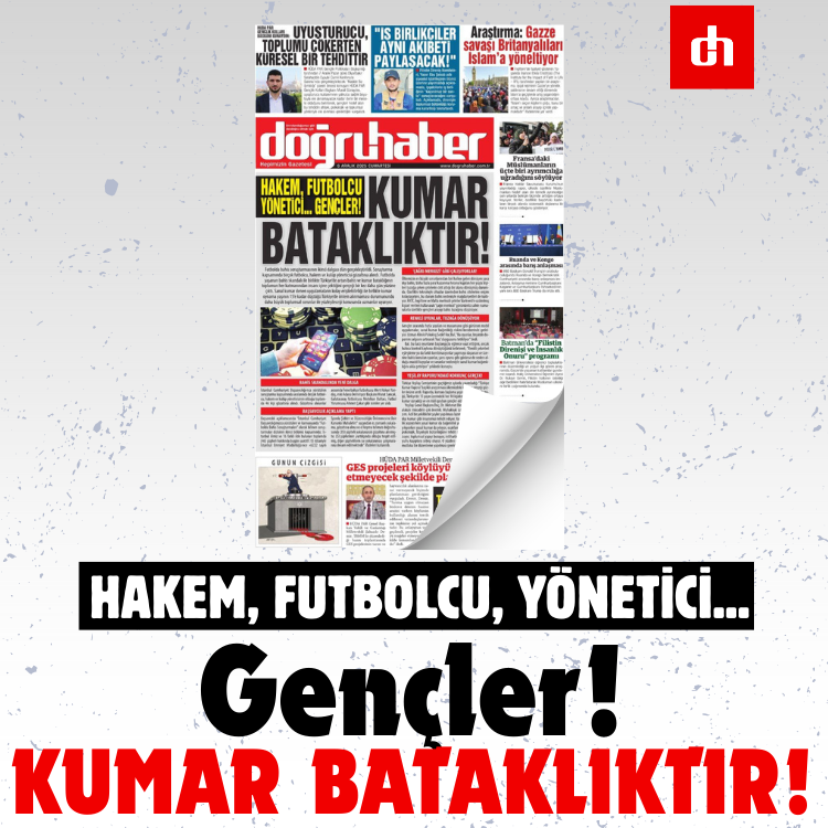 Hakem, Futbolcu, Yönetici... Gençler! KUMAR BATAKLIKTIR!