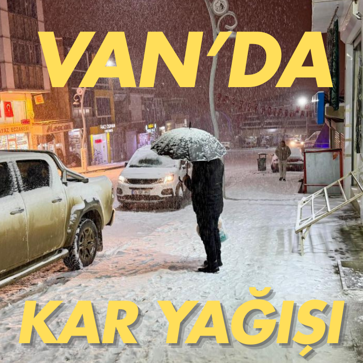 Van'da kar yağışı