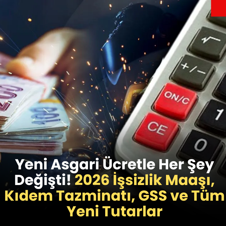 Yeni Asgari Ücretle Her Şey Değişti! 2026 İşsizlik Maaşı, Kıdem Tazminatı, GSS ve Tüm Yeni Tutarlar