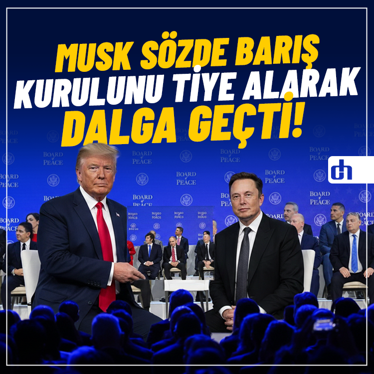 Musk sözde Barış Kurulu'nu tiye aldı: Dünyanın önünde dalga geçti!