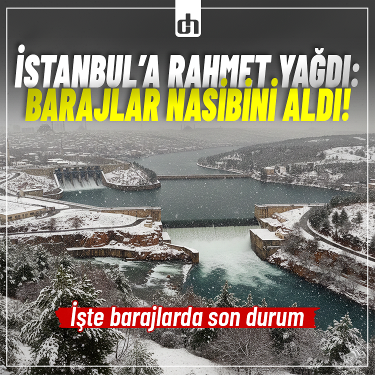 İstanbul'a rahmet yağdı: Barajlar da nasiplendi!