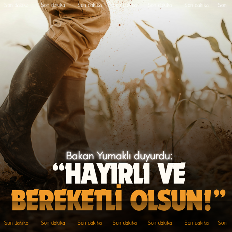 Bakan Yumaklı duyurdu: Hayırlı ve bereketli olsun!